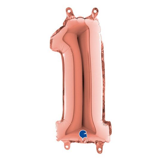 Sifferballong Mini Roséguld Metallic - Siffra 1