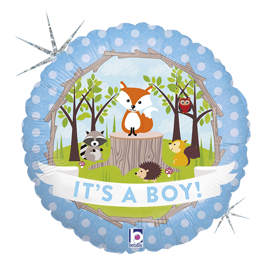 Folieballong Its a Boy Holografisk