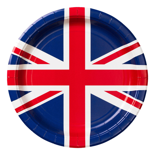 Papperstallrikar Storbritannien - 8-pack