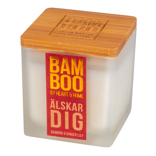 Doftljus i Behållare Bamboo Älskar Dig