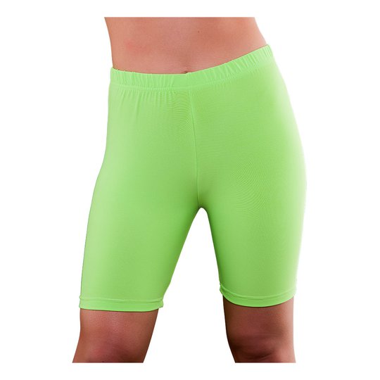 80-tals Cykelbyxor Neongrön - X-Small/Small