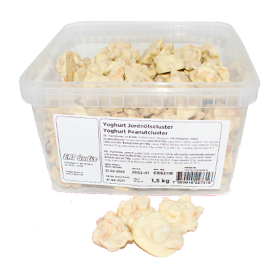 Yoghurt Jordnötscluster Storpack - 1,5 kg