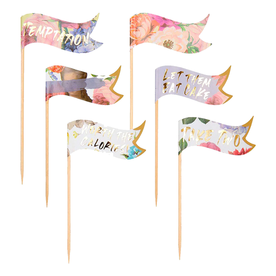 Cocktailflaggor Truly Scrumptious - 24-pack