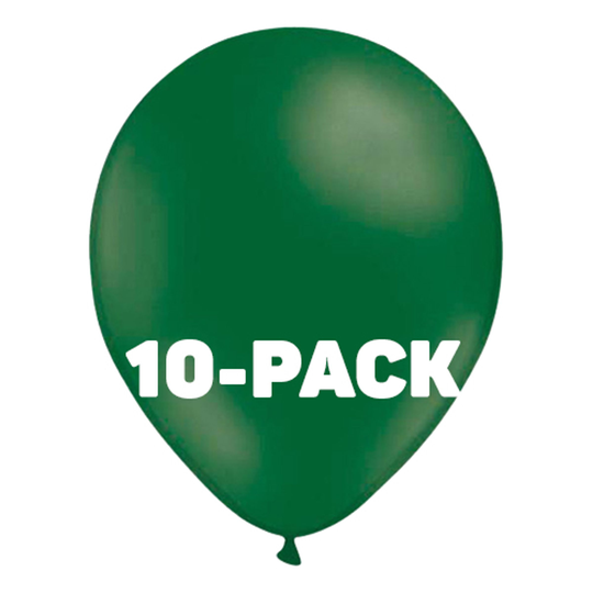 Ballonger Mörkgröna - 10-pack