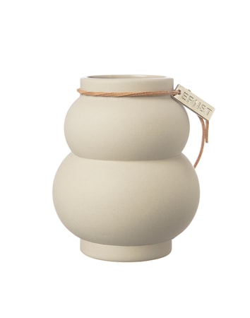 Vas Kurvig Beige 14 cm