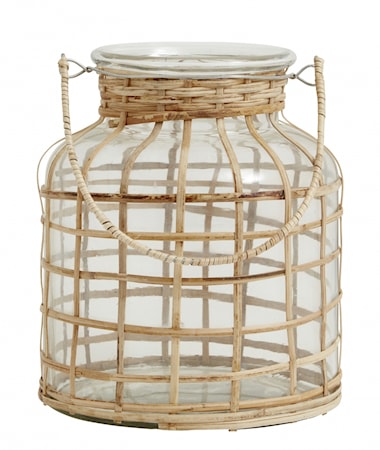 Bamboo Ljusstake Glas Medium