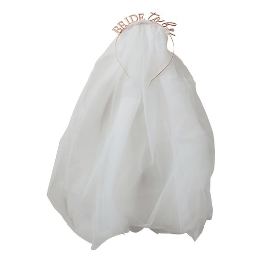 Diadem Bride To Be med Slöja - One size
