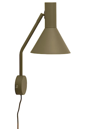 Lyss Vägglampa Matt Grön
