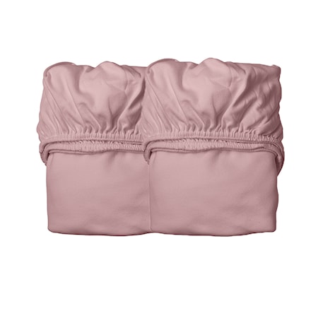Lakan till barnsäng Organic 2 st Dusty rose
