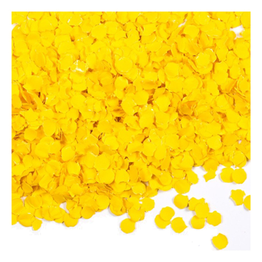 Papperskonfetti Gul - 100 gram