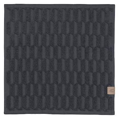 Geo Gästhandduk 3-pack 30x30 cm Anthracite