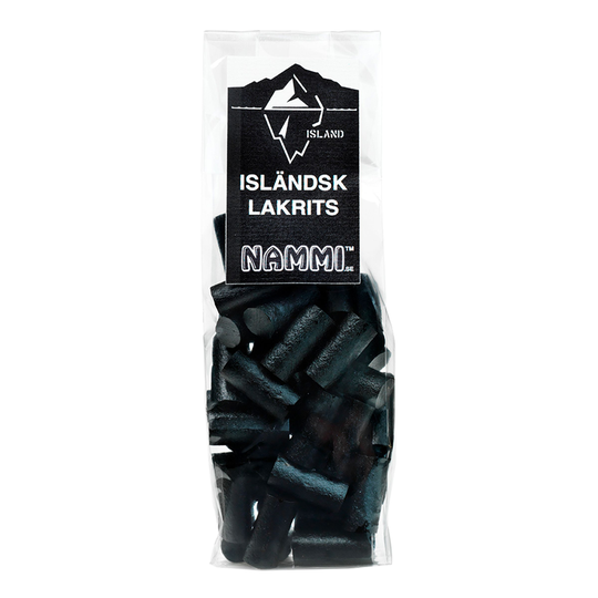 Nammi Skuggabitar Isländsk Lakrits - 140 gram