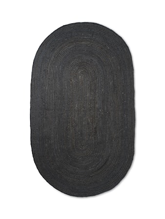 Eternal Jutematta Oval Svart Large