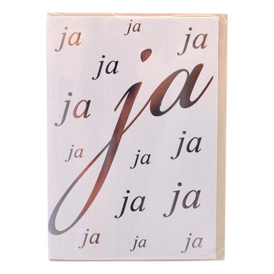 Kort JA med Kuvert