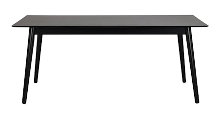 Lotta matbord 180x90 svart askfanér