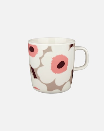 Oiva / Unikko Mugg 40 cl Vit/Clay/Puder/Vinröd