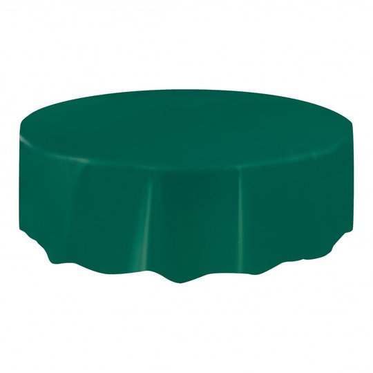 Plastduk Rund Mörkgrön