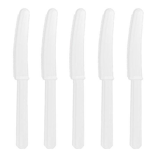 Plastknivar Vita - 20-pack