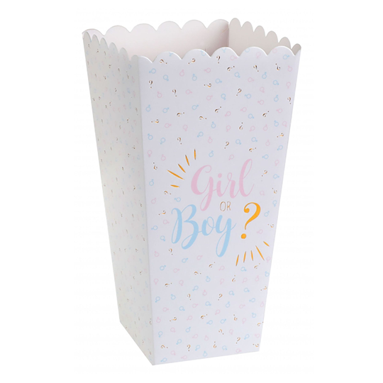 Popcornbägare Girl or Boy - 8-pack