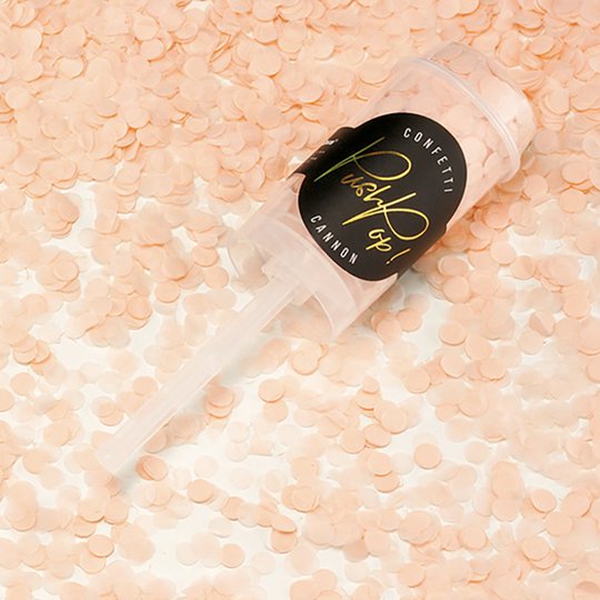 Konfetti Push Pop Persika