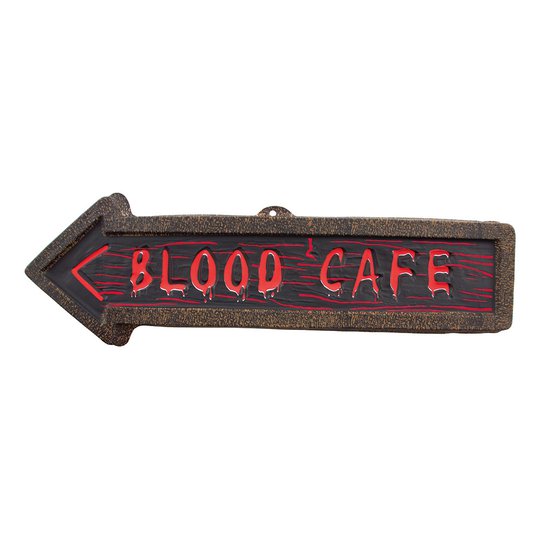 Blood Café Väggskylt