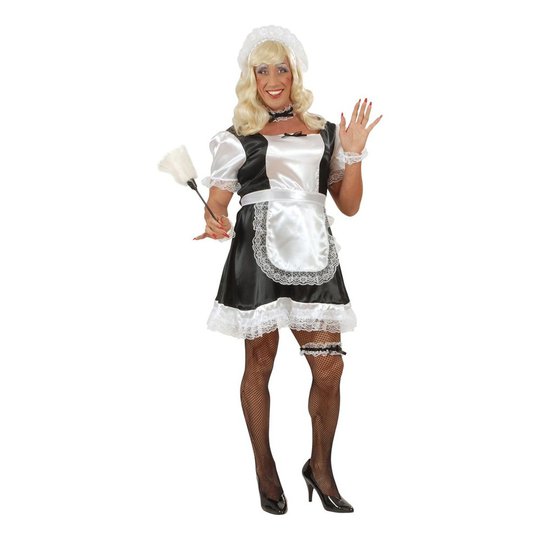 French Maid Dragqueen Maskeraddräkt - One size