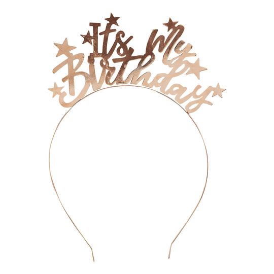 Diadem Its My Birthday Guld