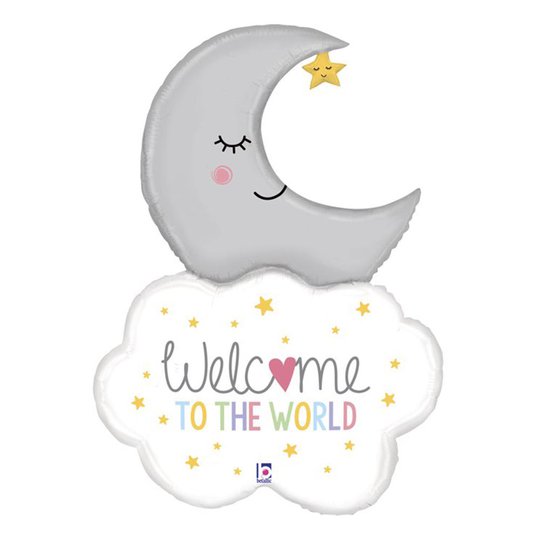 Folieballong Welcome To The World - 107 cm