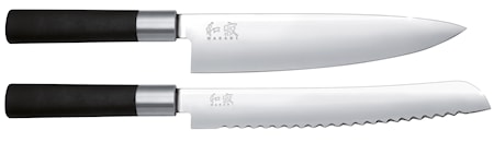 WASABI Knivset 2 Delar Svart