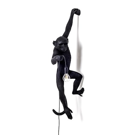 Monkey Lamp Utomhus Hängande Vänster Svart