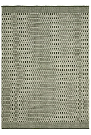 Mahi Matta Ull Off White/Grön 170x240 cm