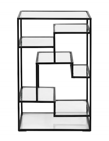 Bokhylla/Display Med Glashyllor 71X46Cm