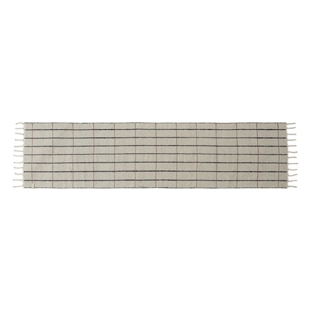 Grid Matta Gångmatta Vit / Antracit
