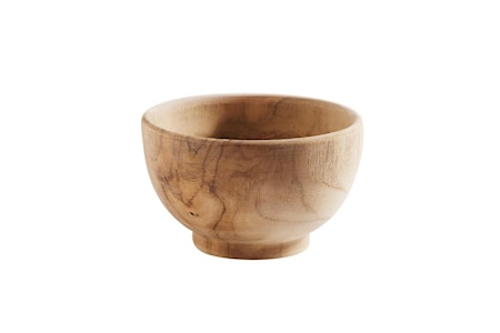 Skål 12 Natur Ny Teak 8x12 cm