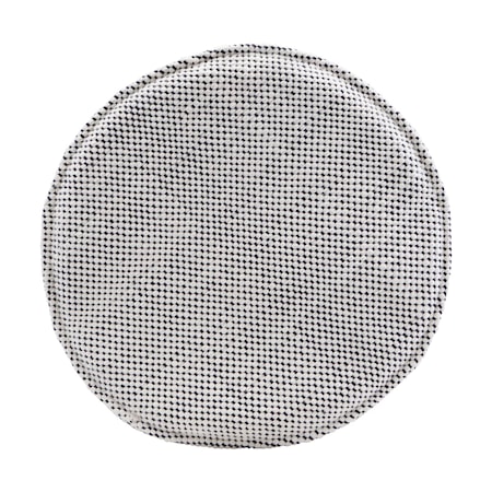 Stolsdyna Cuun Rund Rutig Beige/Svart Ø35 cm