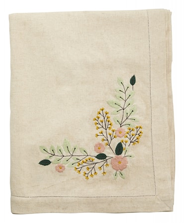 Argo Duk Broderad Sand