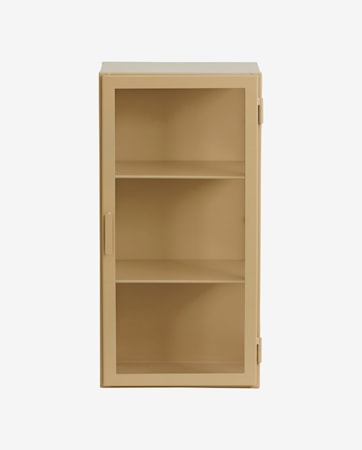 Nanga Wall Cabinet W/3 Glass Side Beige