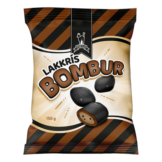 Freya Bombur Isländsk Lakrits - 150 g