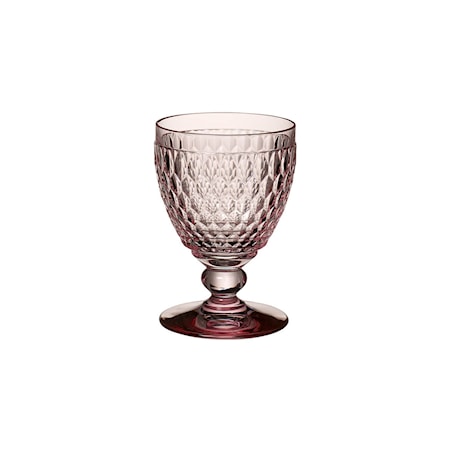 Boston Coloured water Goblet Rose