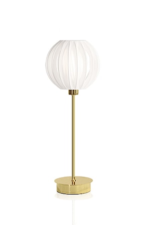 Bordslampa Plastband Vit/Mässing