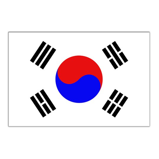 Flagga Sydkorea