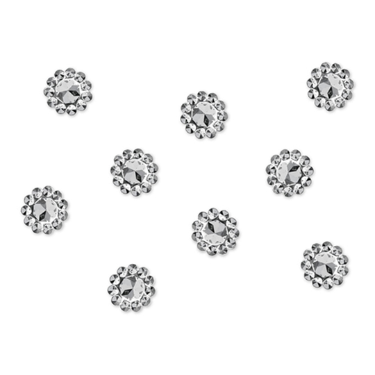 Utsmyckningsblommor Silver - 50-pack