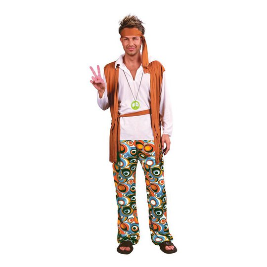 Hippie Plus-size Maskeraddräkt - Plus-size