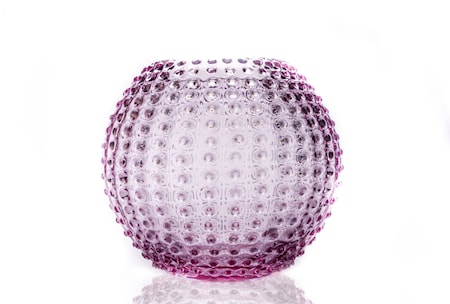 Hobnail Globe Vas 24 cm Lilla