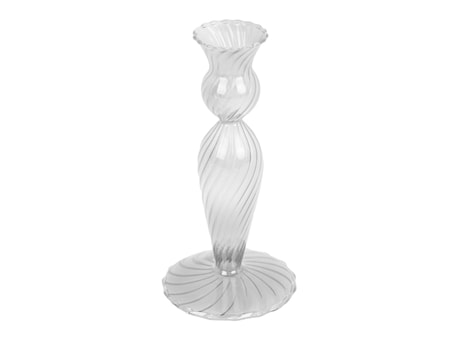 Swirl Ljusstake 17 cm Klar