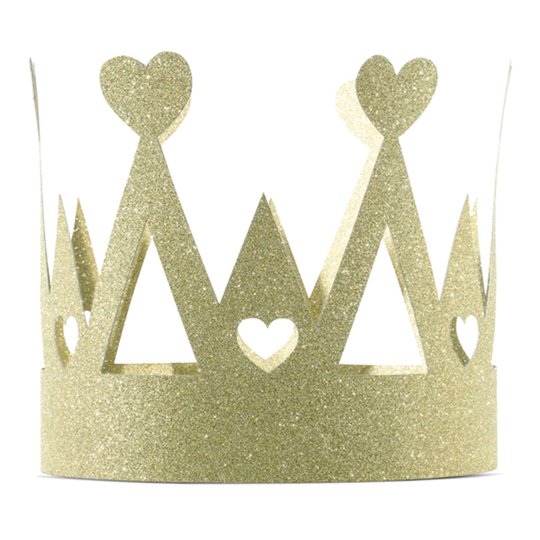 Krona Guld/Glitter - One size