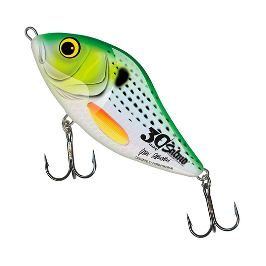 Salmo Slider 10S HOLO GREEN STRIPER (Salmo 30år)