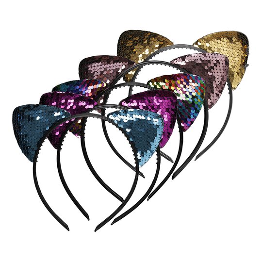 Diadem med Paljettöron - One size