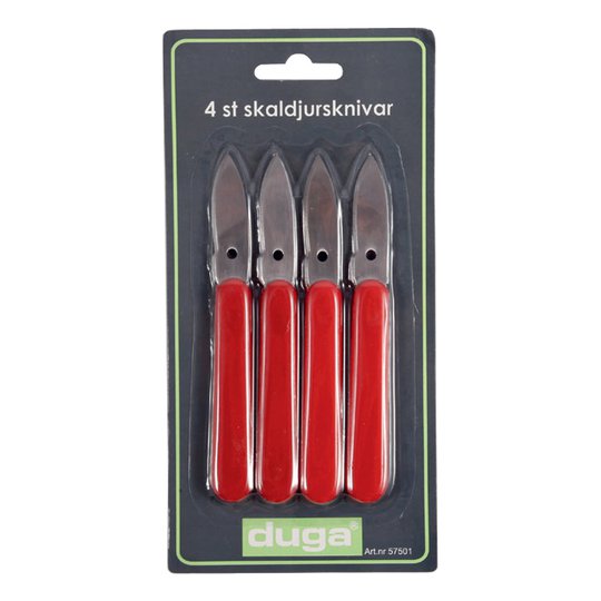 Skaldjursknivar - 4-pack