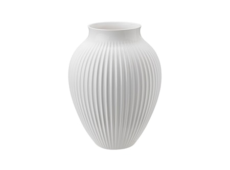 Vas räfflor Vit 27 cm